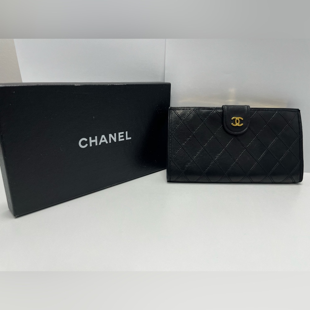 Chanel Black Long Wallet